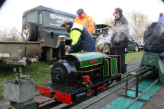 Preparing steam loco