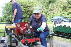 "Connie" with visitors Bracknal M.E.S.